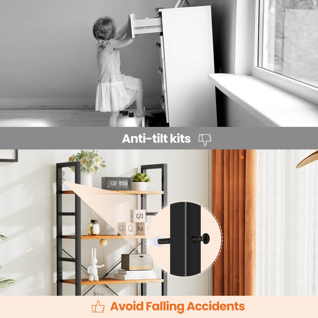 Shelf Bookcase for Living Room Bedroom