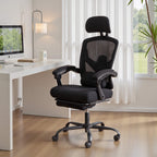 Office Chair with Lumbar Extendable Pedal