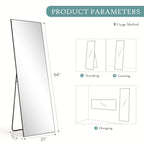 Full Length Mirror Standing or Hanging for Bedroom