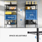 Shelf Metal Heavy Duty Construction For Kitchen Pantry
