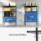 Shelf Metal Heavy Duty Construction For Kitchen Pantry