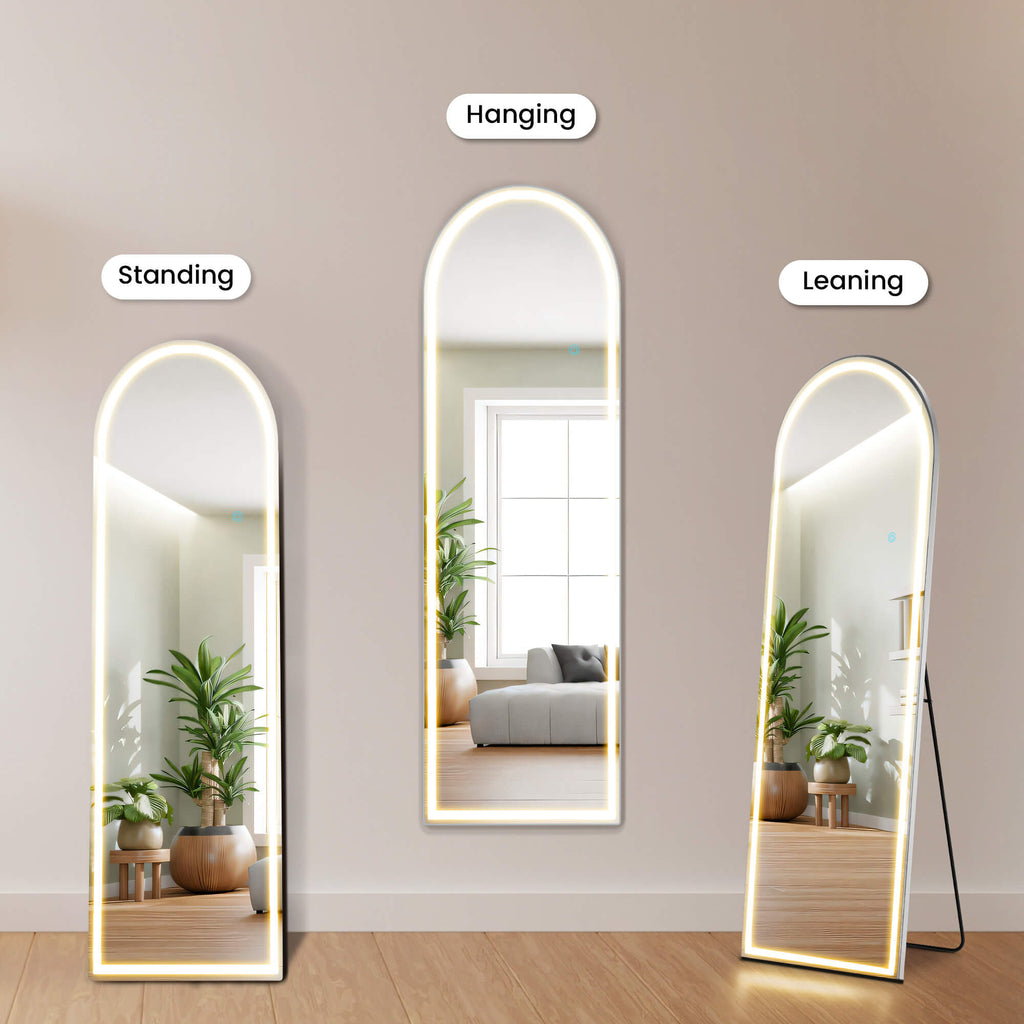 3-Color LED Illuminated Mirror for Indoors