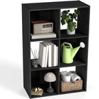 EDX Storage Organizer, Open Cube Storage Bookcase with 3 Removable Back Panels for Living Room, Bedroom & Office
