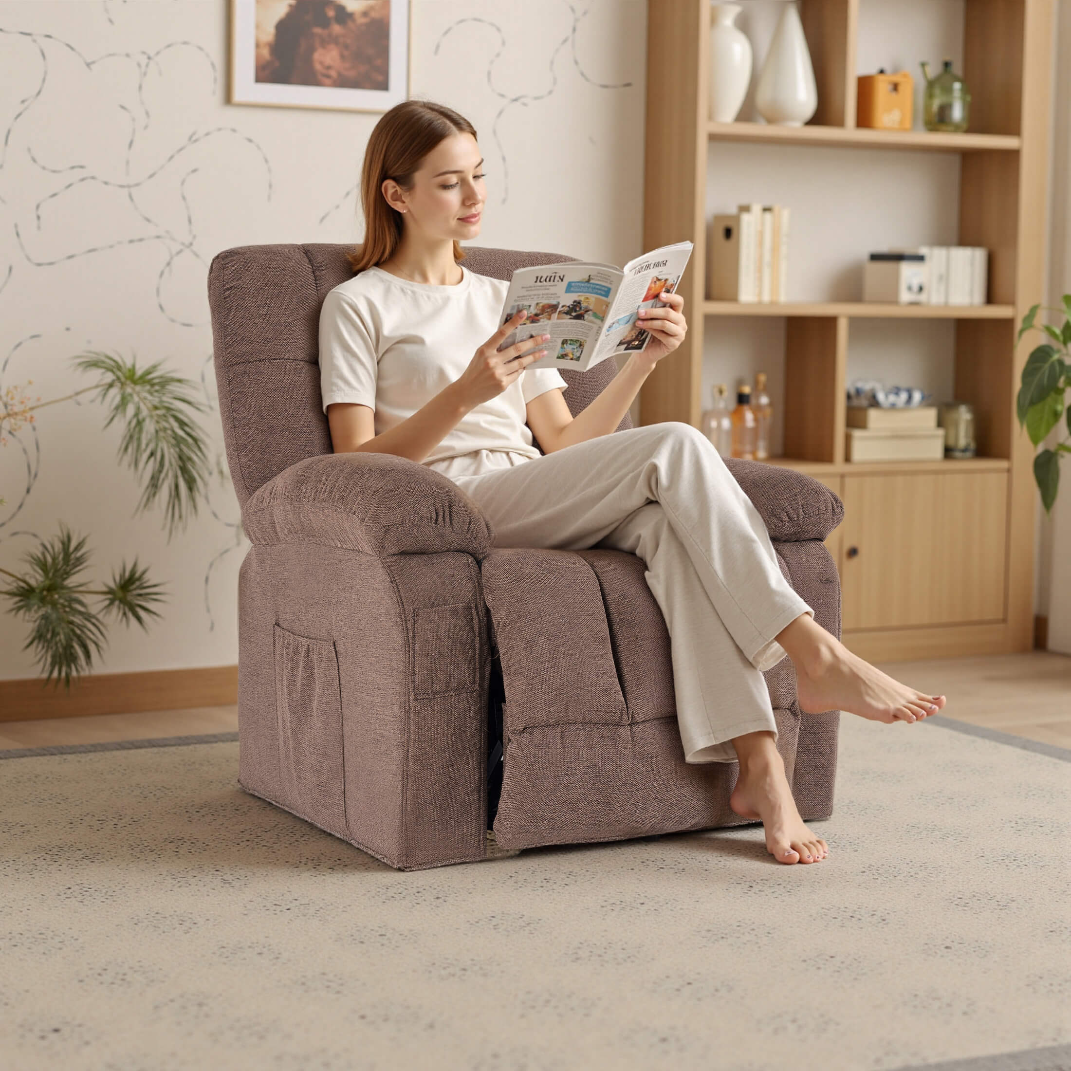 Electric Massage Recliner for the Elderly, Enjoy Home Living