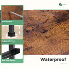 Dresser Wooden Top with Storage for Living Room Bedroom