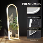 3-Color LED Illuminated Mirror for Indoors