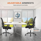 Office Chair with Lumbar Support and Armrests