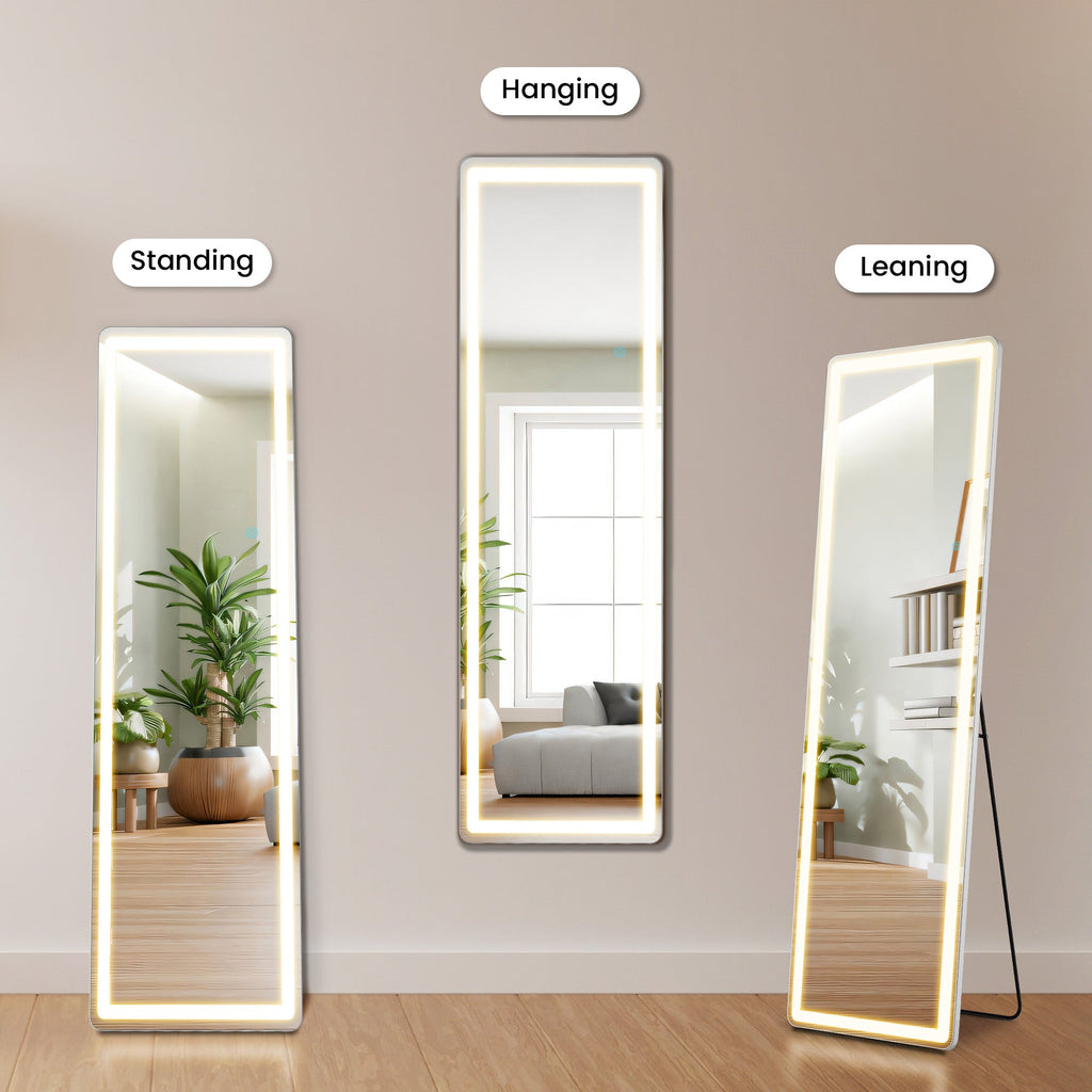 3-Color LED Illuminated Mirror for Indoors