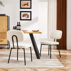 Dining Chair 2 Piece Faux Leather Cushion Set for Dining Room