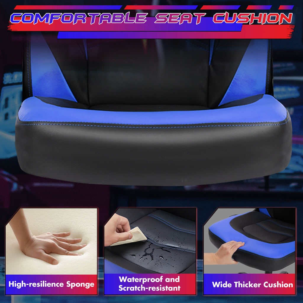 Leather Gaming Chair Height Adjustable For Playroom