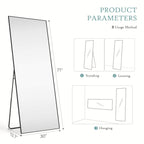Full Length Mirror Standing or Hanging for Bedroom