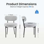 Dining Chair Set of 4 Soft Cushions for Dining Room