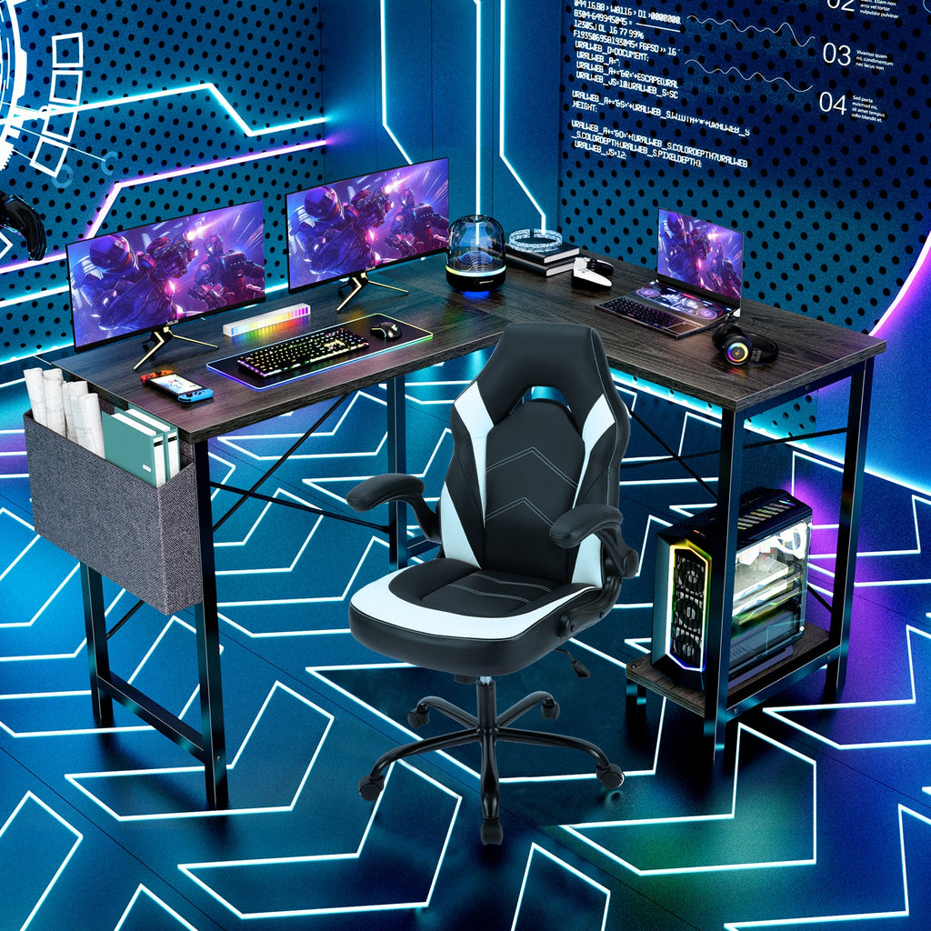 Play Table, L-Shape with Stand Side Pocket for Home