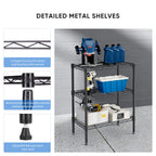 Shelf Metal Heavy Duty Construction For Kitchen Pantry