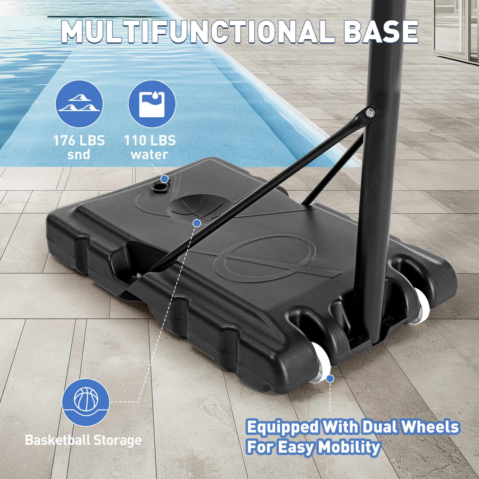 Portable Basketball Hoops for Indoors and Outdoors