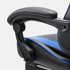 Gaming Chair with Footrest Upholstered Armrests for Home Office