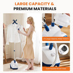 Vertical Steamer with Rollers for Home Use