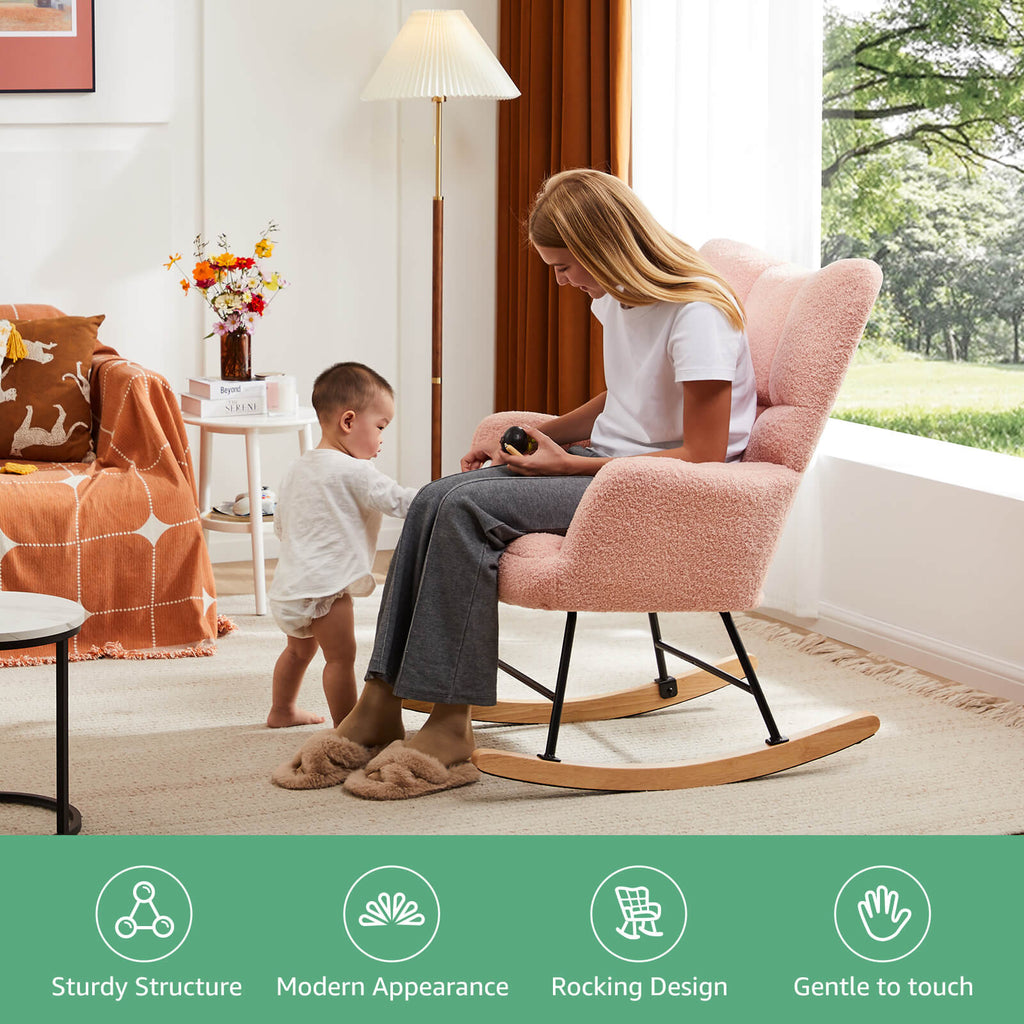 Rocking Chair Soft and Thick for Nursery