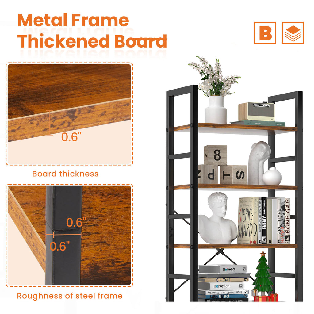 Shelf Bookcase for Living Room Bedroom