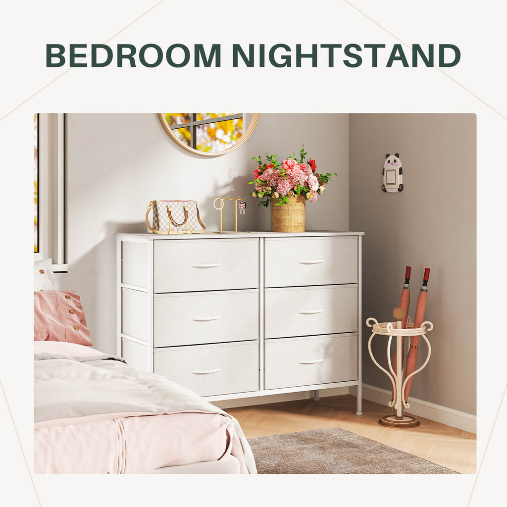 TV Stand with Wide Drawers for Bedroom