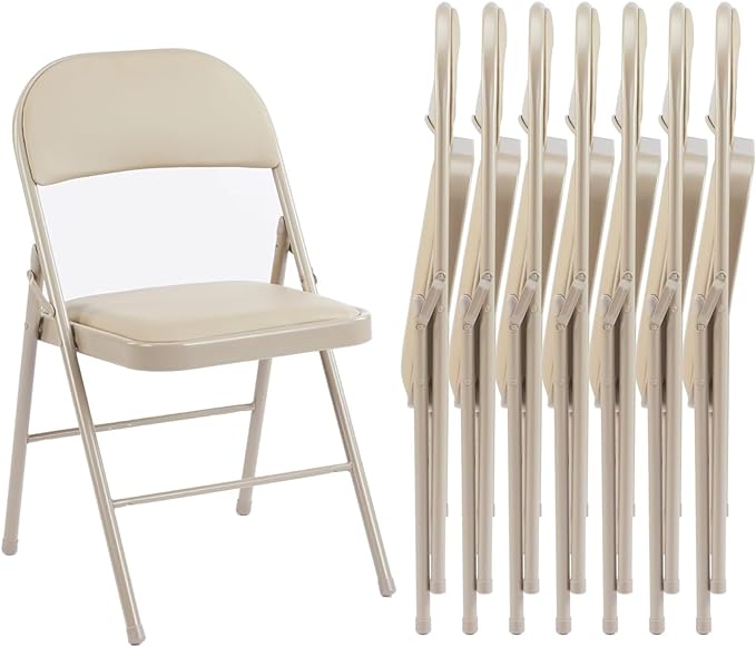 Leather Folding Chair for Events and Home Use