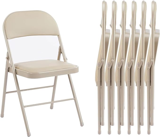 Leather Folding Chair for Events and Home Use