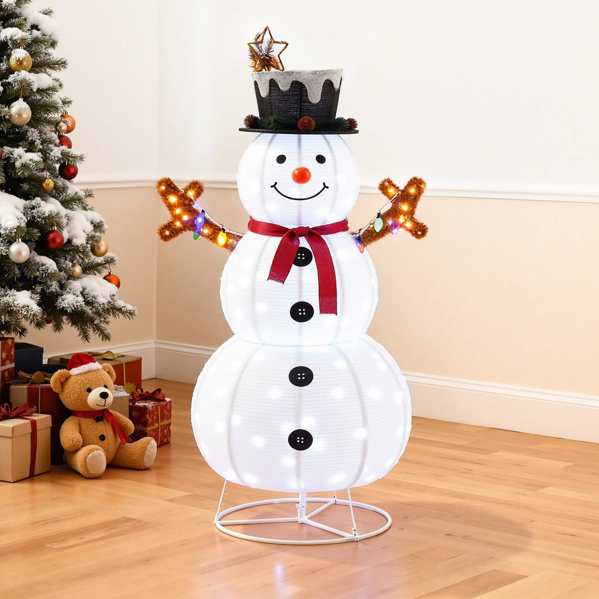 Lighted Snowman Outdoor Christmas Decoration