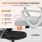 Office Chair with Lumbar Support and Armrests