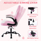 Leather Gaming Chair Height Adjustable For Playroom