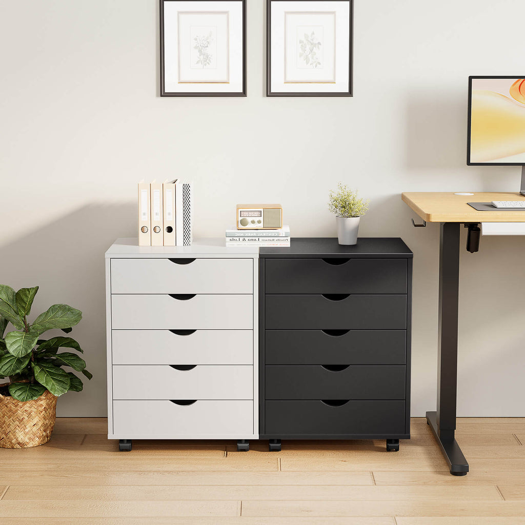 5 Drawer Chest of Drawers for Living Room Office