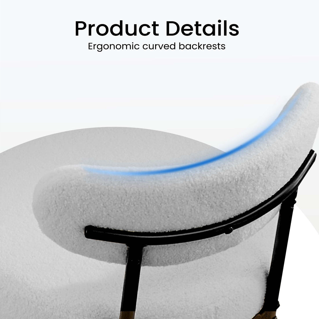 Dining Chair Set of 4 Soft Cushions for Dining Room