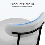 Dining Chair Set of 4 Soft Cushions for Dining Room