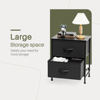 Nightstand 2 Piece Set for Bedroom