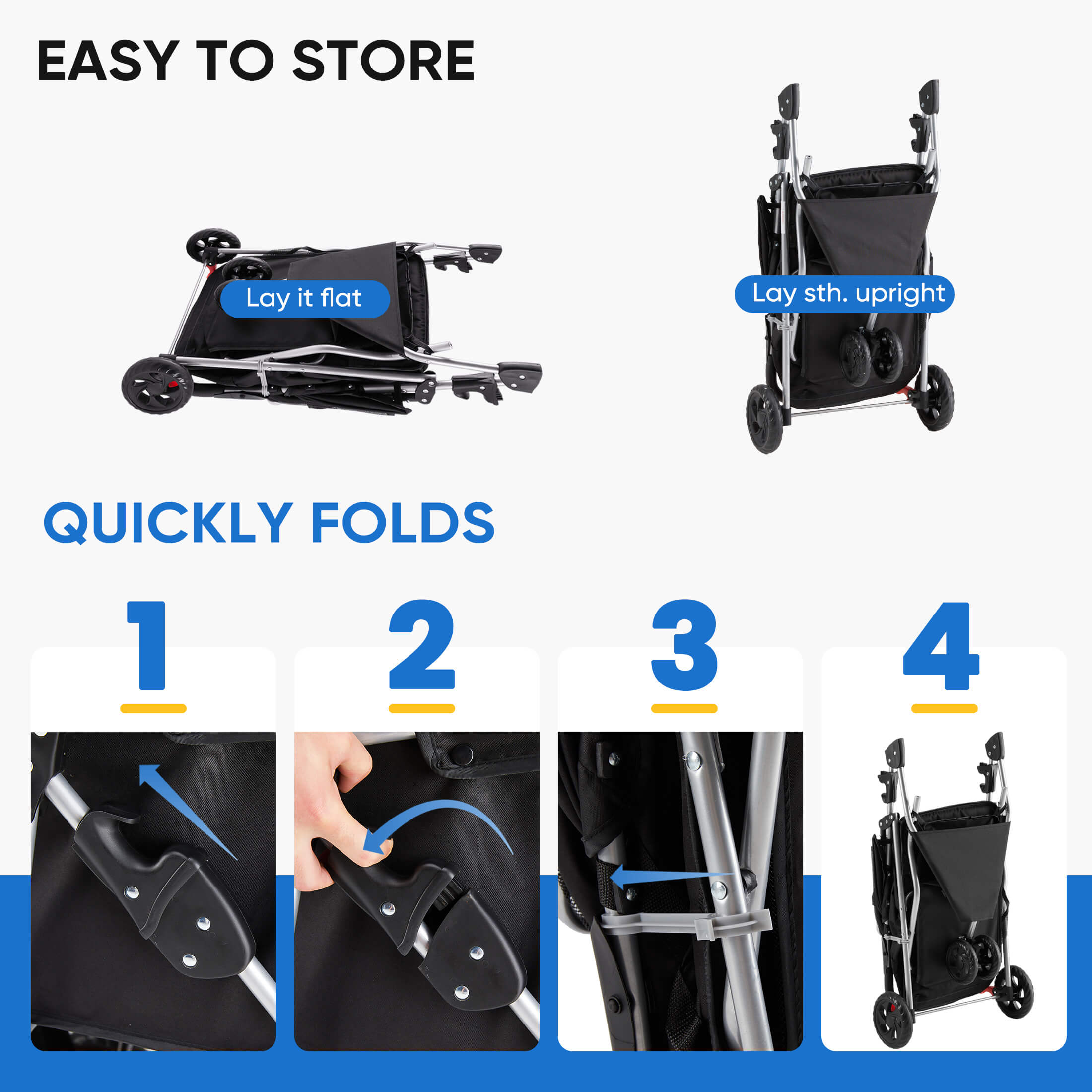 Foldable Pet Outdoor Stroller