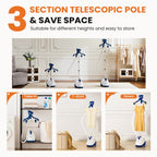 Vertical Steamer with Rollers for Home Use