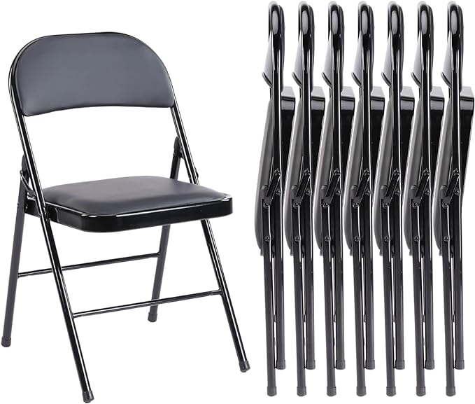 Leather Folding Chair for Events and Home Use