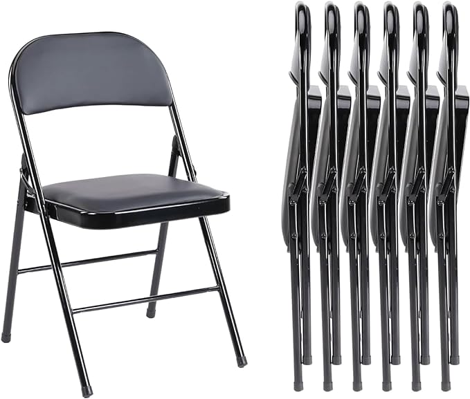 Leather Folding Chair for Events and Home Use