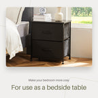 Nightstand 2 Piece Set for Bedroom