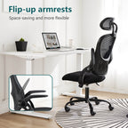 Office Chair High Back with Adjustable Headrest for Office