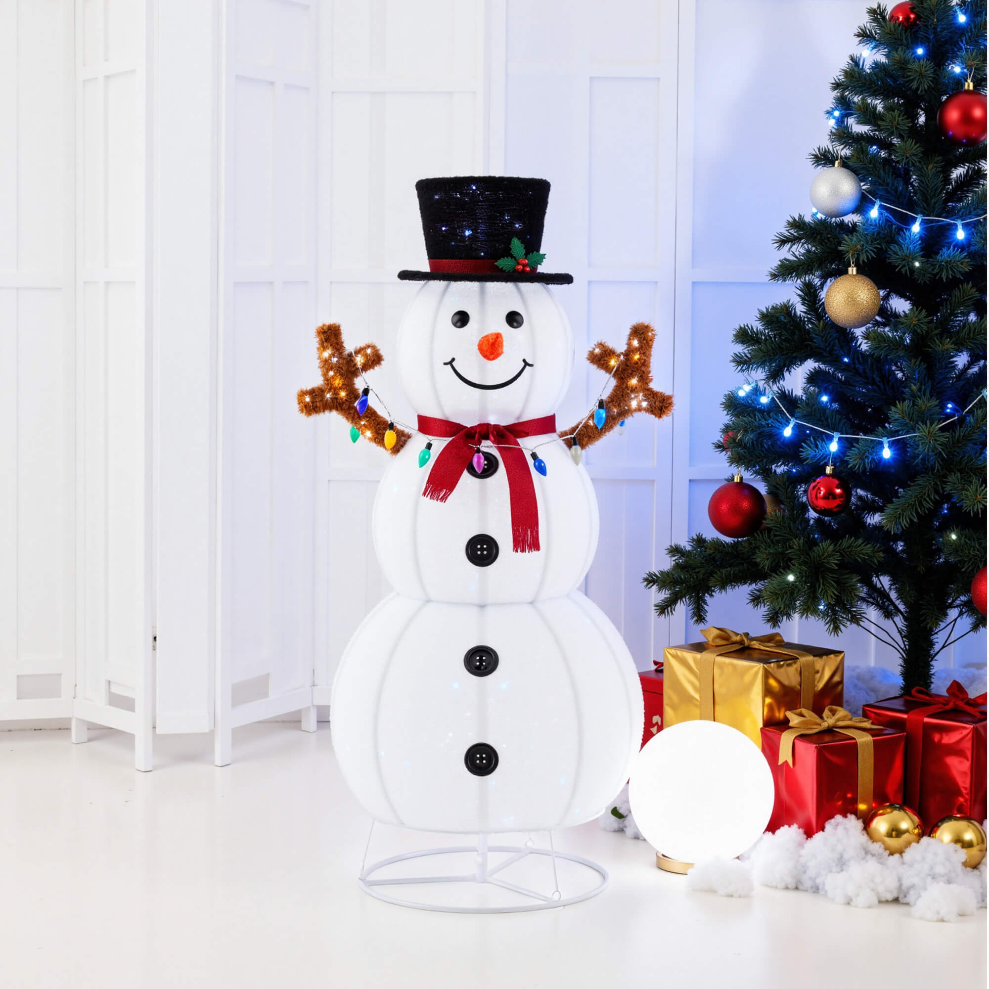 Lighted Snowman Outdoor Christmas Decoration