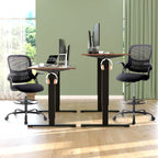 Office Chair with Reversible Armrest Lumbar Support