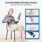 Dining Chair Set of 4 Soft Cushions for Dining Room