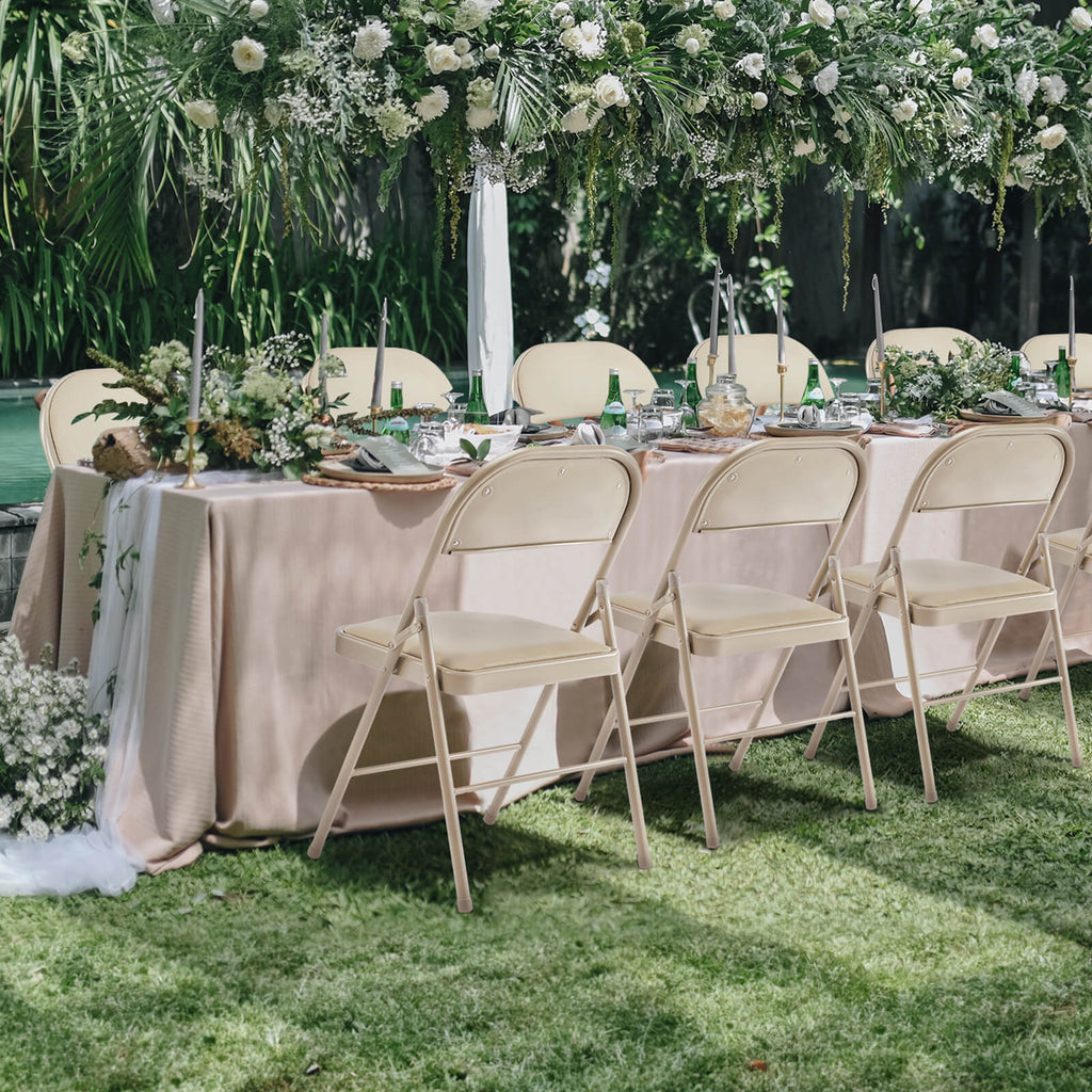 Leather Folding Chair for Events and Home Use