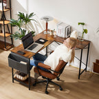 Play Table, L-Shape with Stand Side Pocket for Home