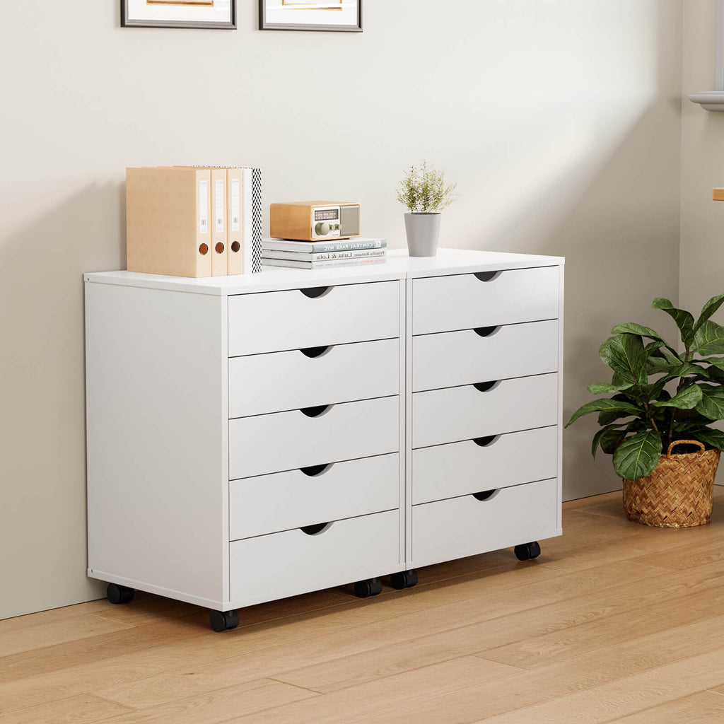 5 Drawer Chest of Drawers for Living Room Office