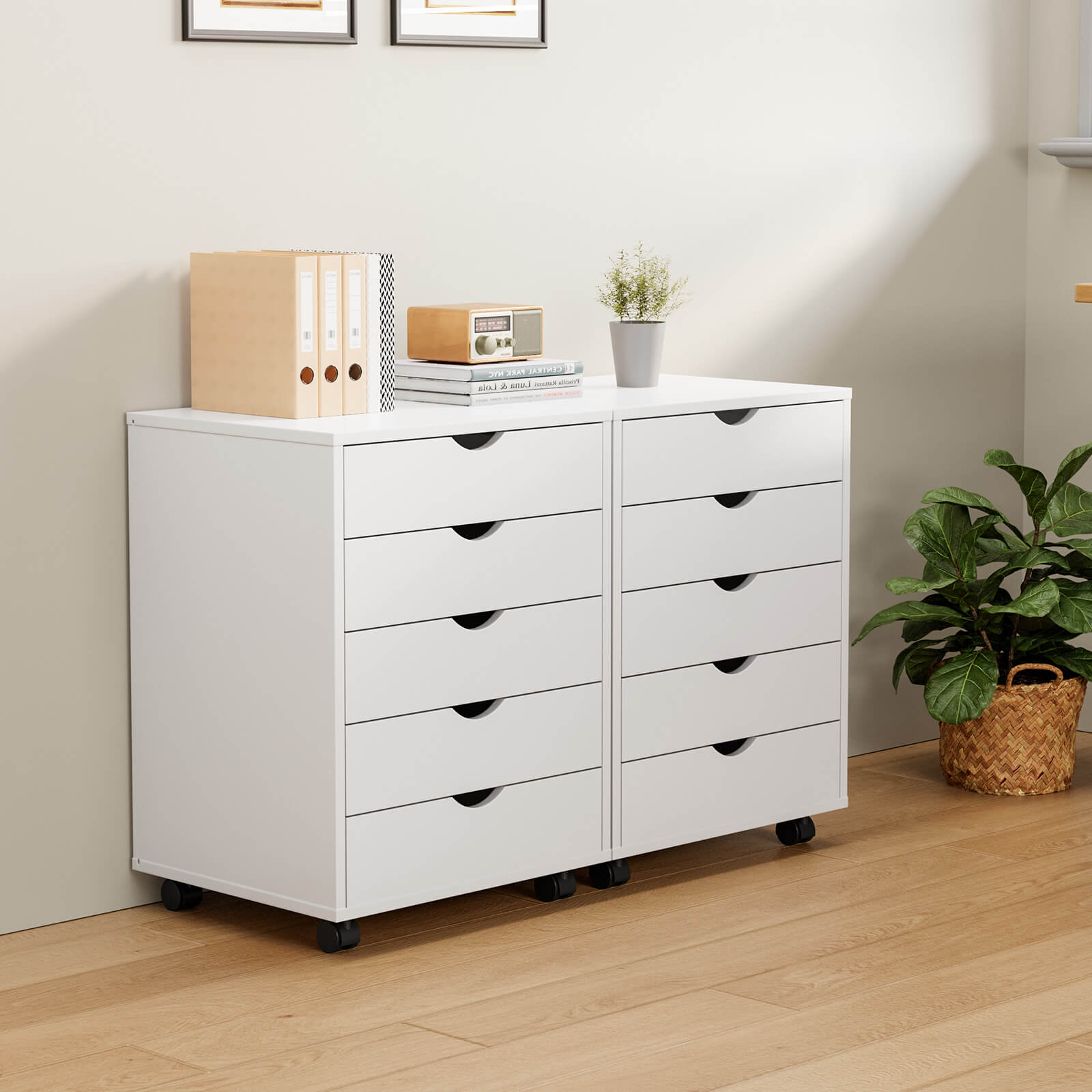 5 Drawer Chest of Drawers for Living Room Office