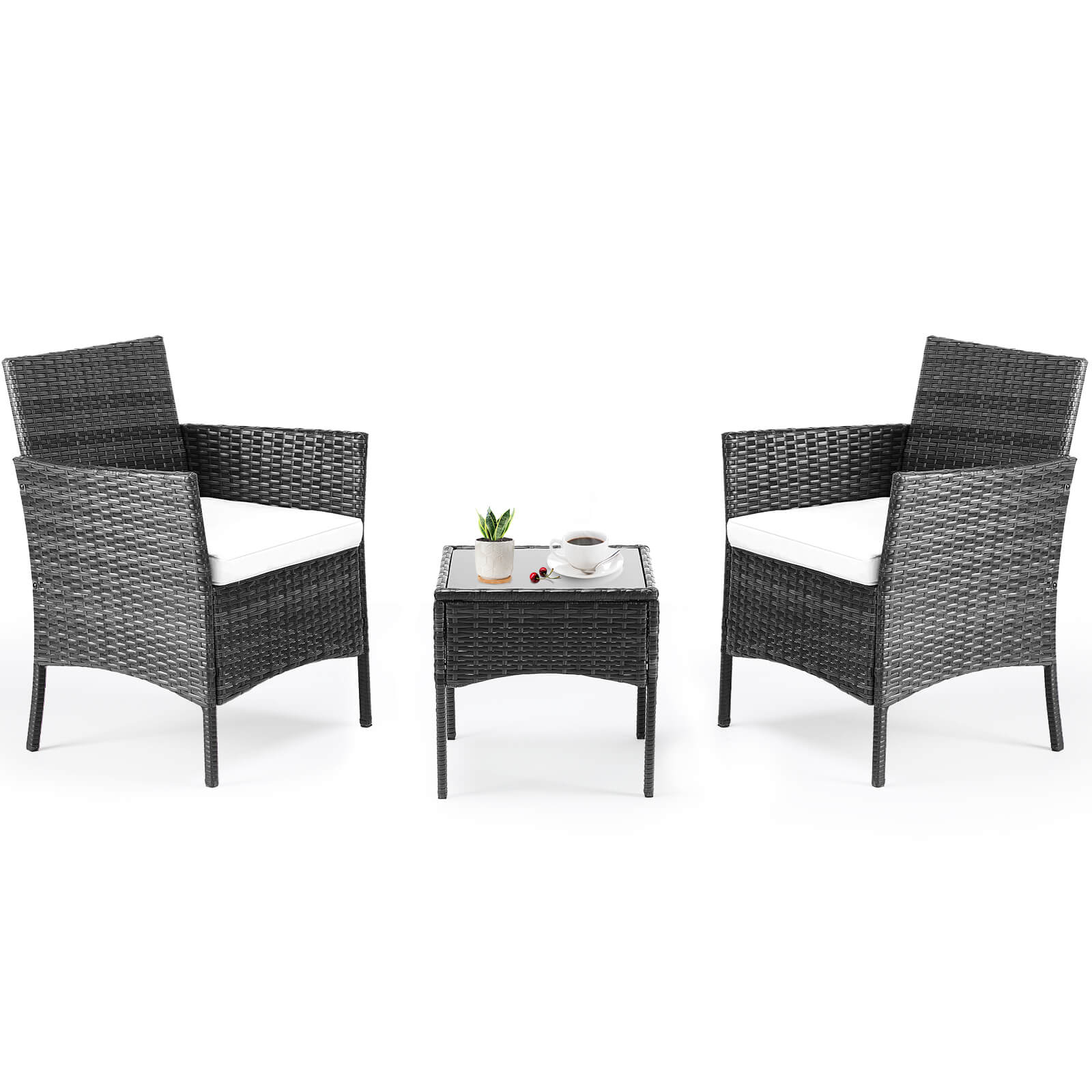 Rattan Set for Patio Relaxation