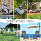 Portable Camping Lounge Chair（Set of 2）