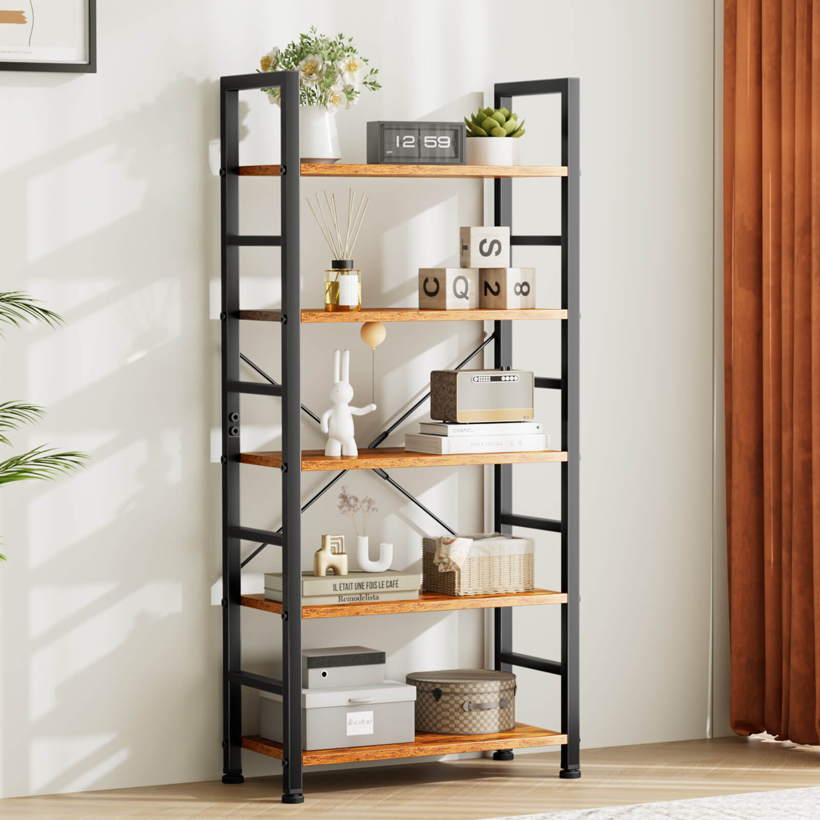 Shelf Bookcase for Living Room Bedroom