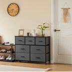 Dresser Wooden Top with Storage for Living Room Bedroom